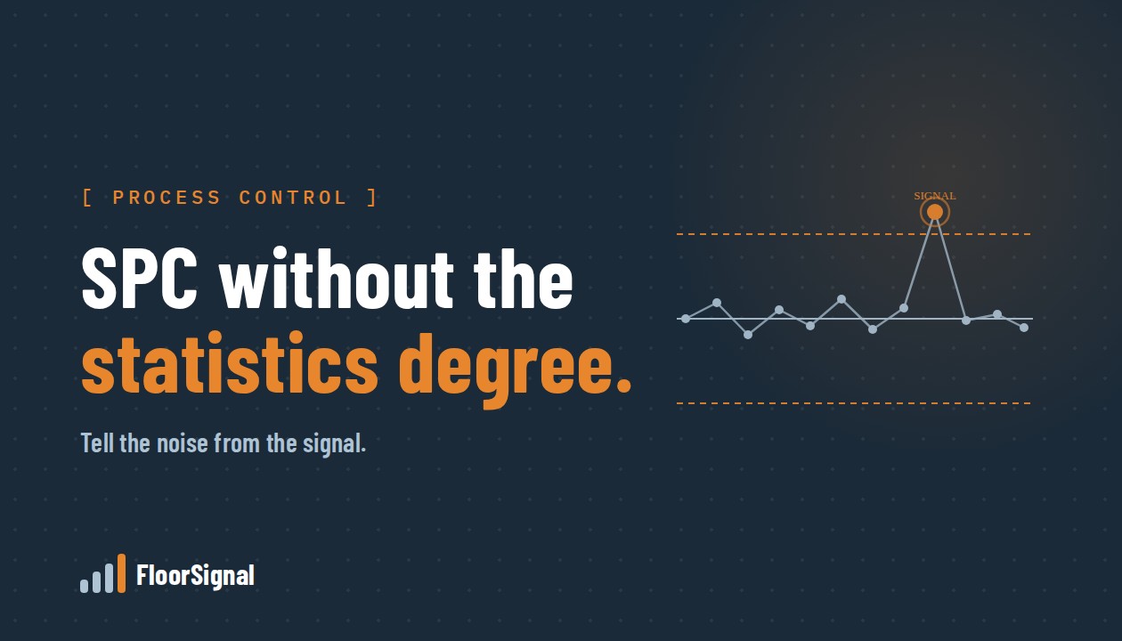 SPC Without the Statistics Degree: A Small-Plant Guide to Process Control